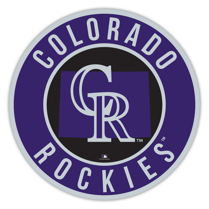 Colorado Rockies Bright Line - Cercle de 16 po avec l'État