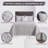Charleston Collection 100% Cotton Bedding sets, Machine Washable Soft and Breathable 4-piece Chenille Bedspread & Sham with Geometric Embroidery, All season-806346226-806346231