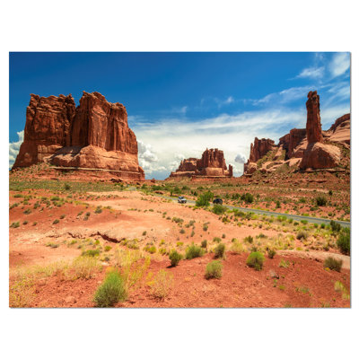 " American Road In Arches National Park "