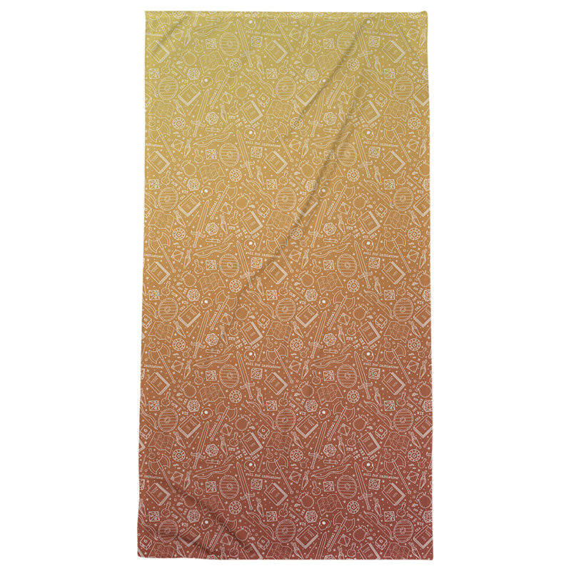 Serviette de plage RPG, Dégradé feu