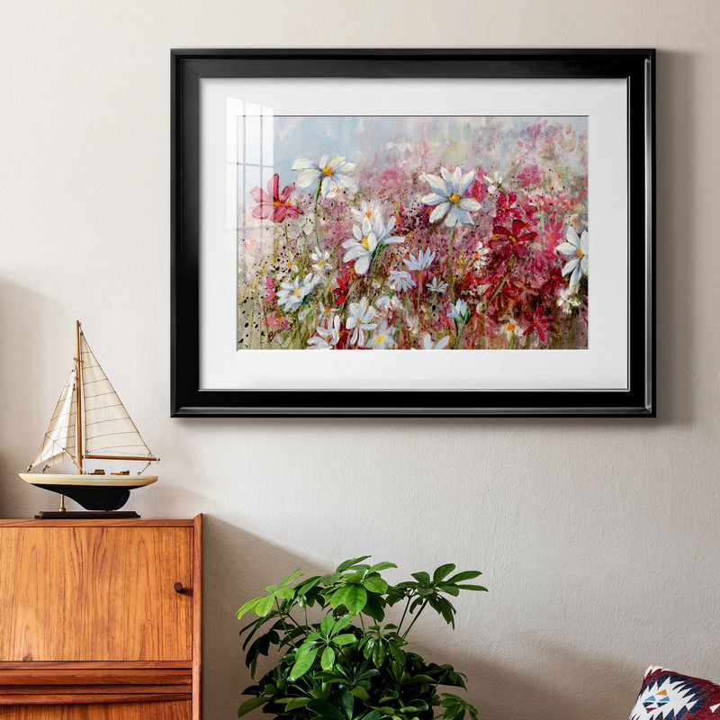 Wildflower France, reproduction encadrée de qualité supérieure - prête à être accrochée, Noir, H 30,5 po x l 42,5 po x P 1 po