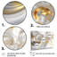 «Whirling River Dynamics Gold and White II - Abstract Spirals», ensemble d'art mural-108313297-108313295