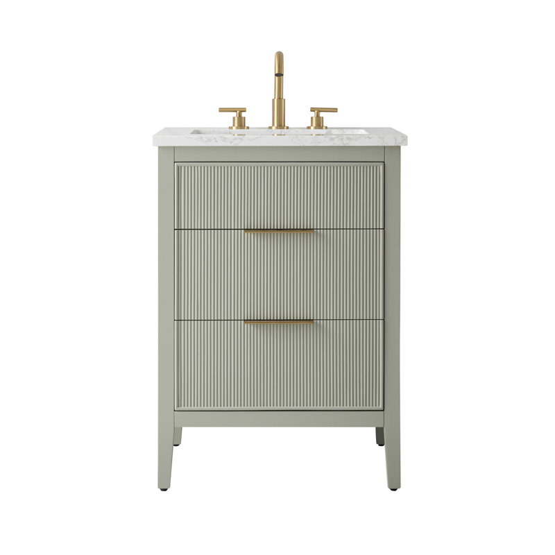 Emma 24" W Single Vanity, Light Sage
