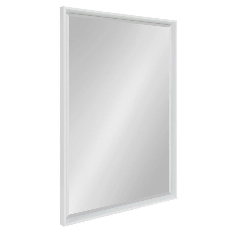 Miroir d'appoint Ovey, Blanc, 37,5 po x 25,5 po