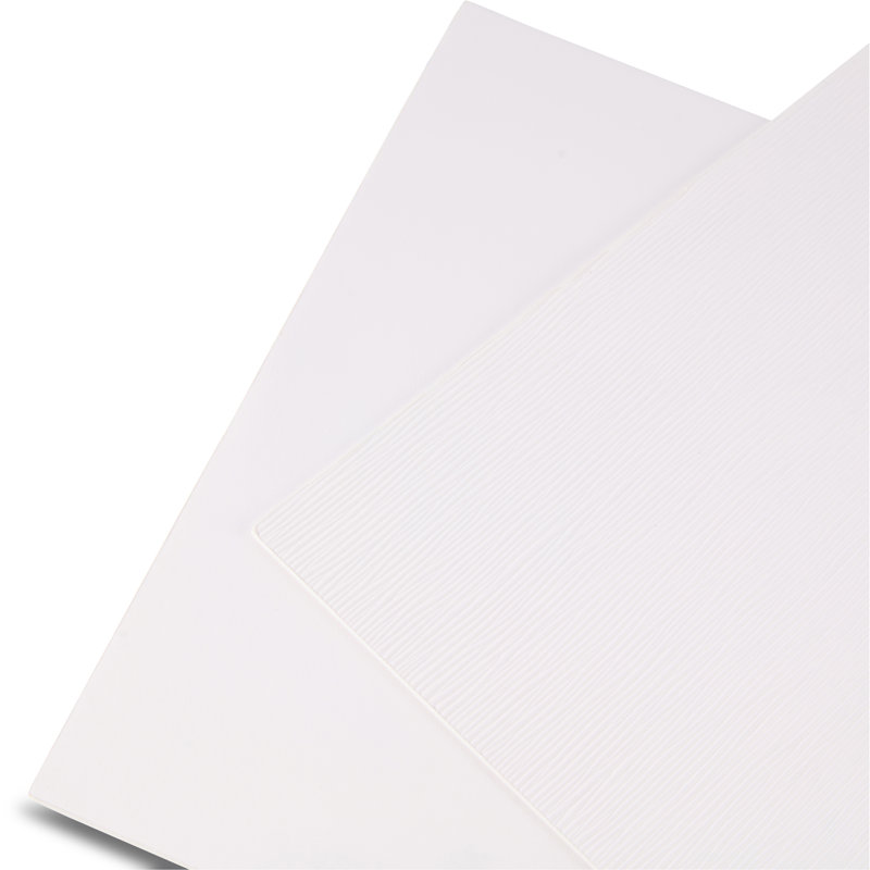  Ridges Reversible Premium Vegan Leather 12" X 18" Rectangular Placemats Set Of 4, Blanc