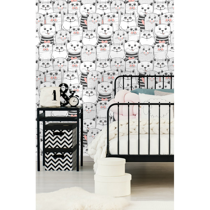 Rouleau de papier peint pelucheux et adhésif, L 75 po x l 25 po
