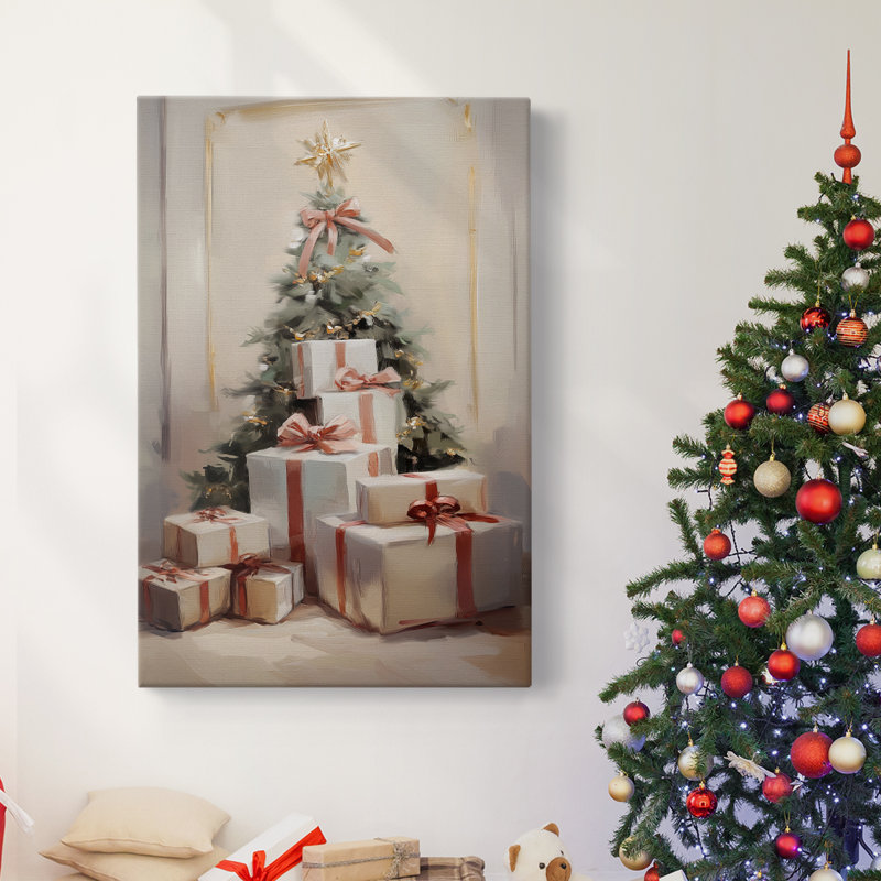 Art des Fêtes de Noël - Toile tendue avec châssis - Série 2-CCLVII, H 36 po x l 24 po