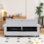 Canapé-lit escamotable 73 po en velours convertible avec matelas caché - disponible en beige, orange, rose, noir-830013902