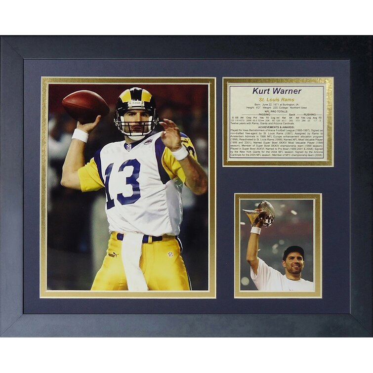 Legends Never Die St. Louis Rams Kurt Warner Framed Memorabili