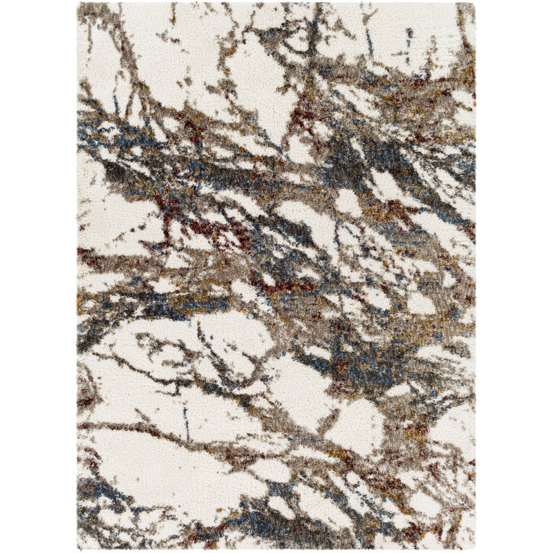 Azarcon Abstract Indoor Rug, Rectangle 7'10" x 10'