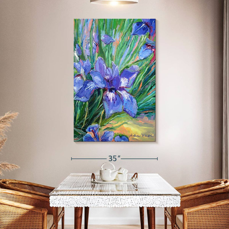 Harnek Iris Fleurs II, H 51 po x l 34 po
