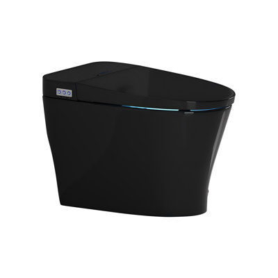Toilette intelligente 12 po avec couvercle à ouverture automatique, veilleuse et température réglable 12 po Siphonic Smart