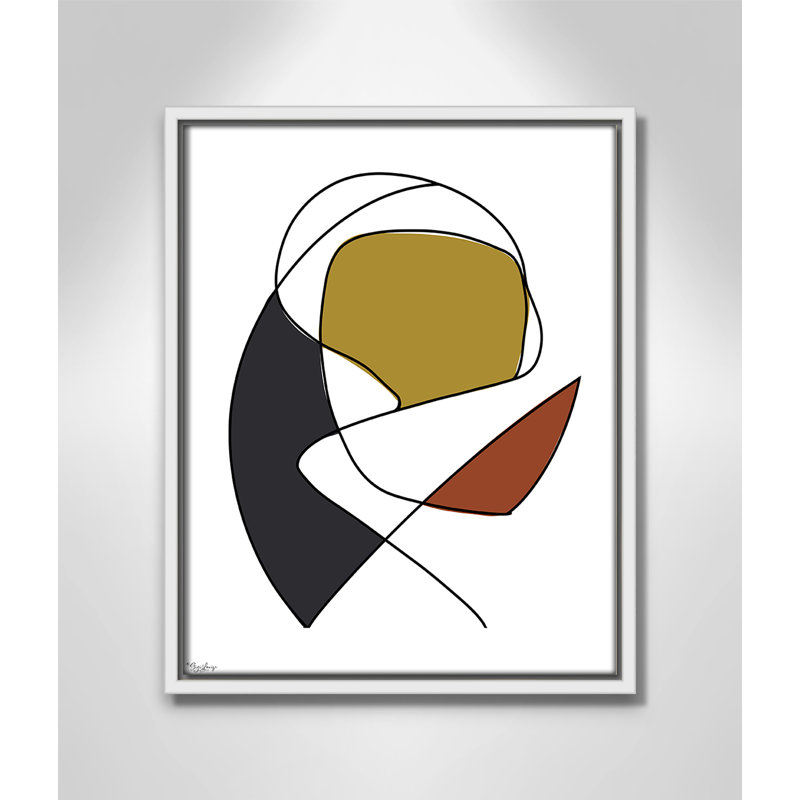 Abstract Tribeca 3, 15.5" H x 12.5" W x 2" D, White