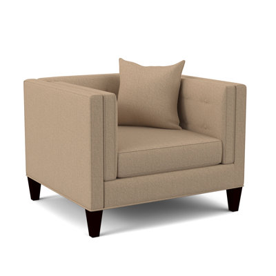 Fauteuil en polyester touffeté l 43 po Banelly