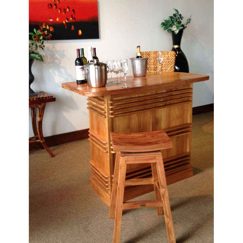 Tabouret de bar pivotant & Wilmoth, Gris délavé, Tabouret de bar (siège d'une hauteur de 29 po)