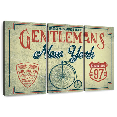 Brooklyn Champion Riders Wall Sign
