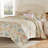 Greenland Home Fashions Chloe Pastel 3-Piece Queen Size Quilt Set, 90x90 Inch-105343860
