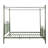 Queen Size  Canopy Bed Frame, Pink-522035149