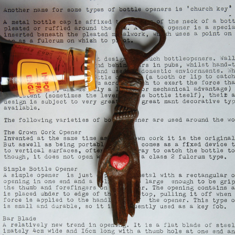 Hand with Heart Bottle Opener