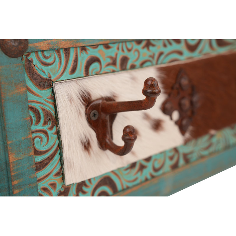 Porte-chapeau en cuir de vache Woodside