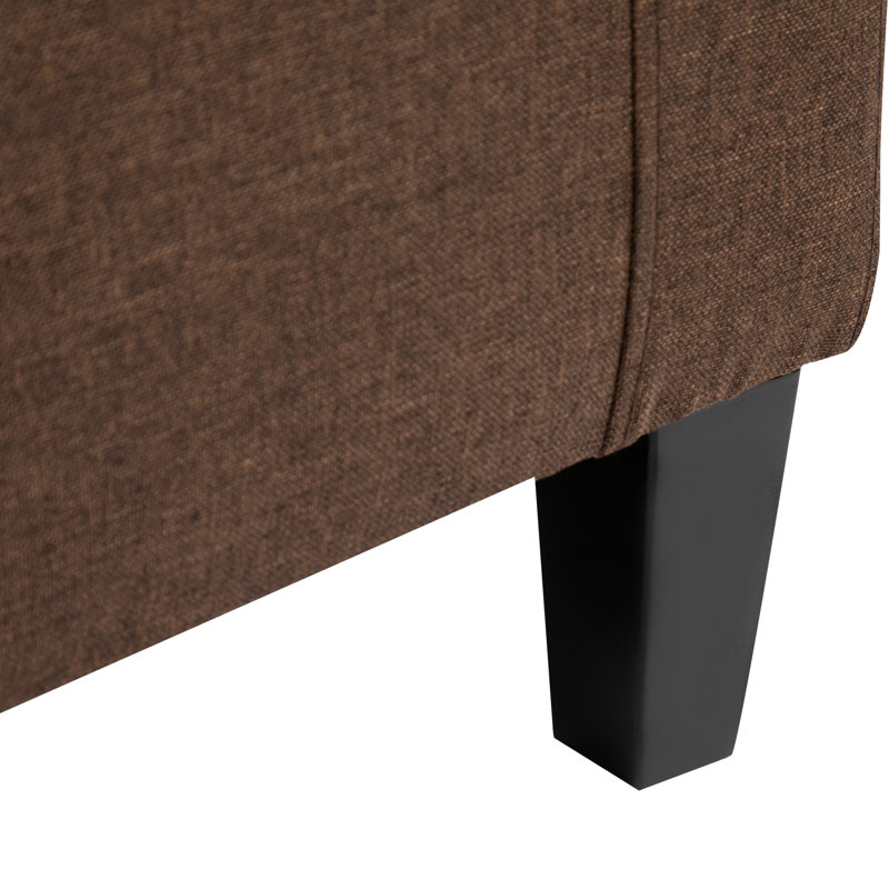 Atzel 36.25'' Tufted Rectangle Storage Ottoman,Storage Ottoman, Linen Upholstered Storage Bench with Lift Top and Button Tufted for Living Room