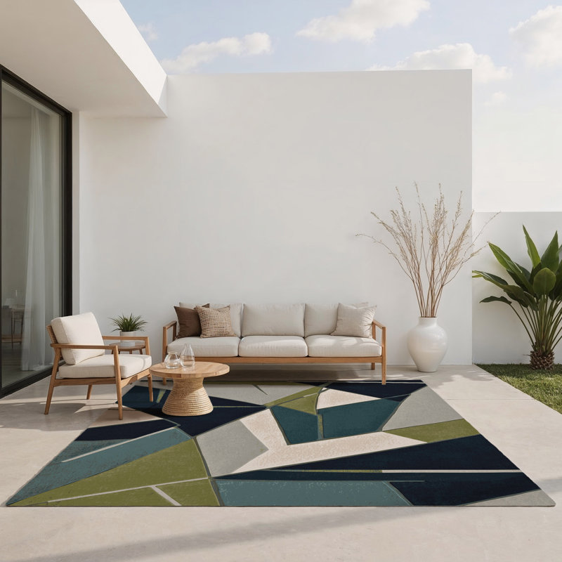 Tapis d'intérieur et d'extérieur Nebula Trails, Rectangle 1 pi 6 po x 2 pi 6 po