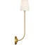 Vendome 26" Single Sconce with Linen Shade-1686512220