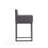 Ambassador Mid-Century Modern Vegan Leather Upholstered Metal Counter Stool in Gray-133938580-132028873