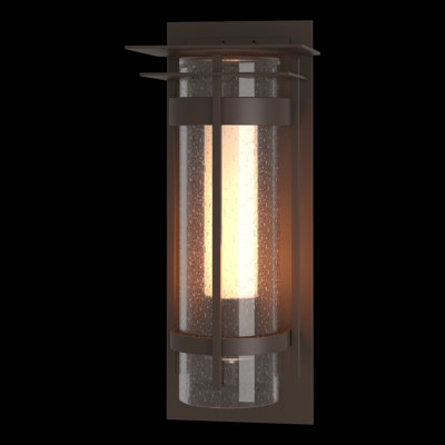 Torch Seeded Glass Outdoor Flush Mount