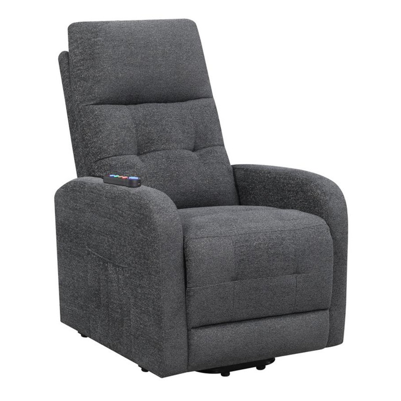 Fauteuil inclinable électrique lève-personne de 27 po Ivor, Gris anthracite