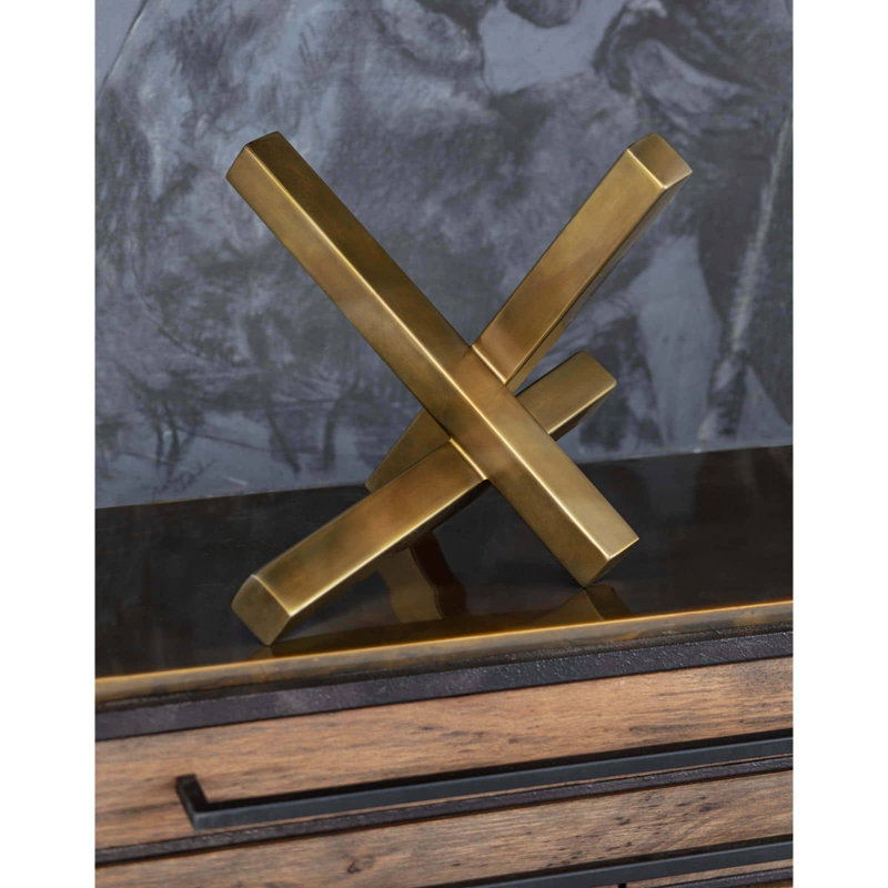 Intersecting Sculpture, Polished Nickel