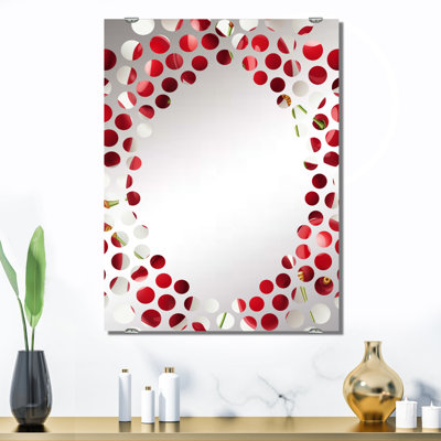 Alcocer - Miroir mural cerise MIR141432