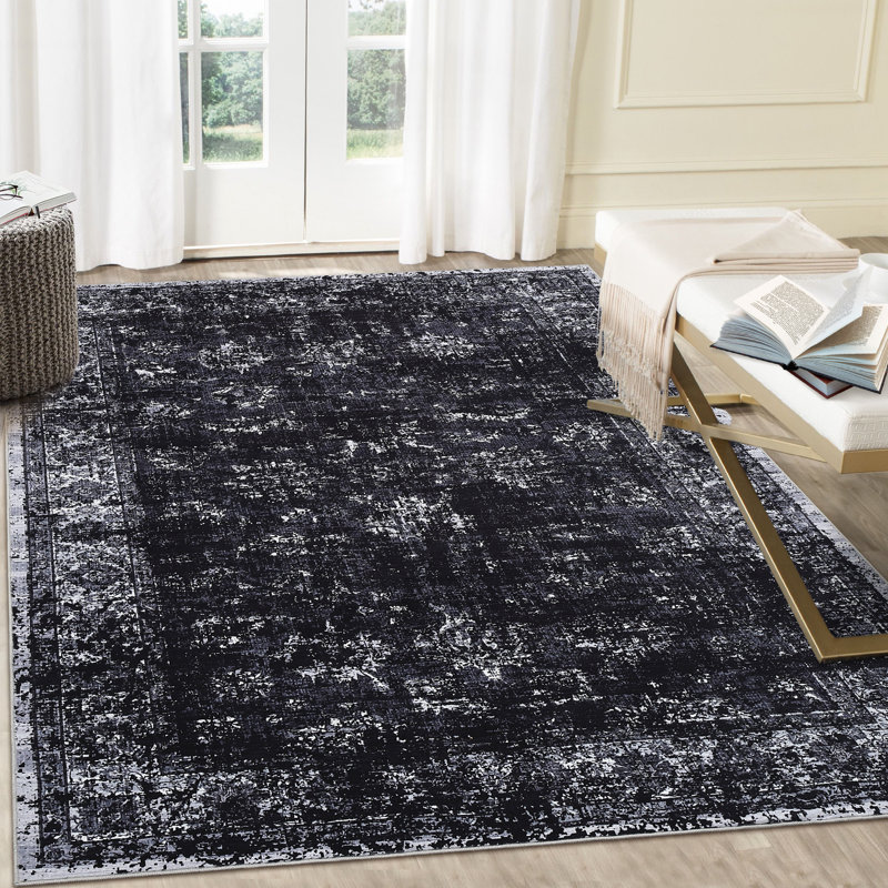 Vintage Area Rug Machine Washable Foldable Rug with Non Slip Carpet for Living Room Bedroom Dining Room, Rectangle 10' x 13'