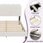 Structure de lit tapissier en bois massif QUEEN-Boucle-81154863-81154861
