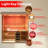 Samsora Outdoor Traditional Steam Sauna for 4-Person, 3800W/240V, Mid-Infrared Lamp, 95℉-230℉, Mahogany Wood, Built-In Bluetooth Speaker, Includes Sauna Heater and Sauna Stone, Negative Ion Board-124927743-124927740