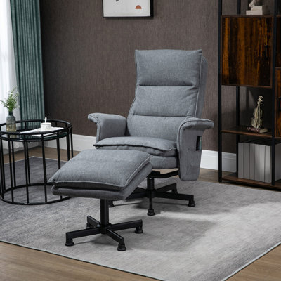 Ivoneta 78cm Wide Ergonomic Recliner with Massager