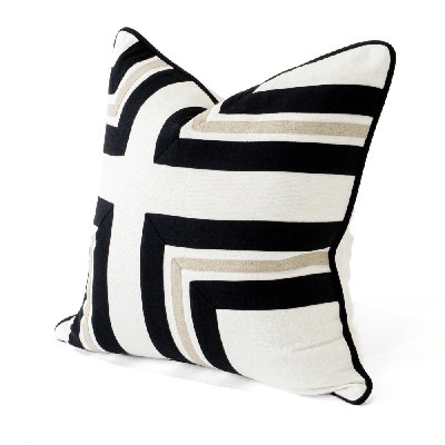 Coussin Linen Modern Regents Cross 55 x 55 cm