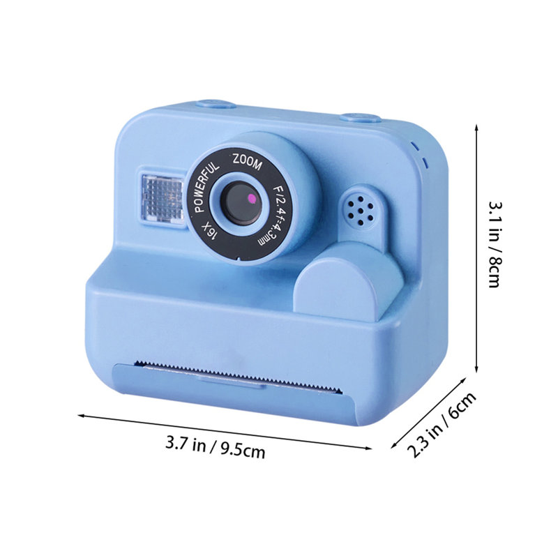 Kids Camera Instant Print with 32GB Card and 3 Rolls Photo Paper