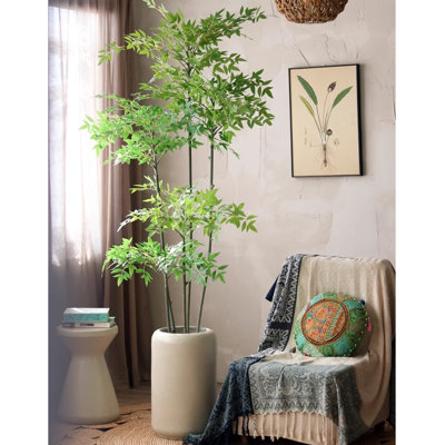 Green Plastic Faux Plants and Trees