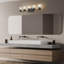 Meuble-lavabo noir mat 5 lumières Jacqueline-123222946