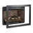33 Inch Infrared Electric Fireplace With Removable Trim Kit Insert, Touch Panel Home Decor Heater, Smokeless Firebox With Fire Crackling Sound-1982828991