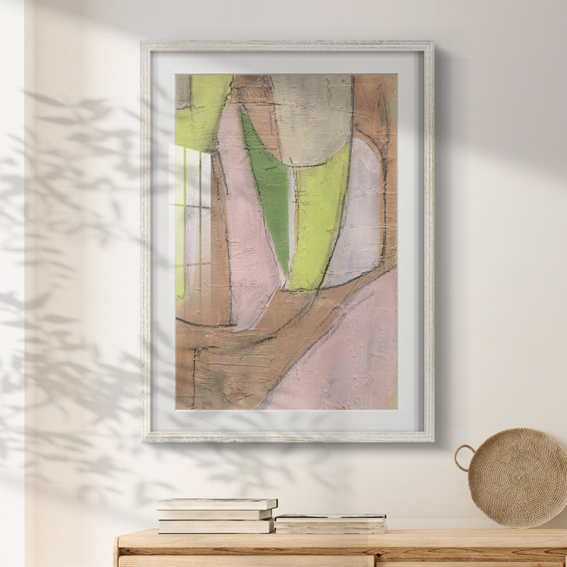 Many Layers I -Framed Print, 19.5" H x 16.5" W, White