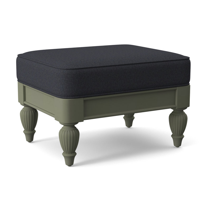 Grand View Ottoman, Greystone Finish, Beige Sugar Performance; 0863-93