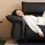 Coussin de canapé modulaire noir en cuir véritable Fourseat-756499527-756499524