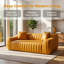 Causeuse surdimensionnée en similicuir 2 places de 78 po, canapé spacieux et profond avec 2 coussins décoratifs, canapé moderne résistant aux taches pour les petits salons, appartements, studios, et peu encombrant-132684060