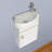 Mikaelah 17 " W Wall Mounted 1 Single Vanity Bathroom Vanity With Ceramic Top-687257634