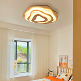 Wood LED Flush Mount