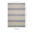 Anna-Sophia Dotted Stripe Ivory and Blue Indoor Outdoor Machine Washable Area Rug-247883979