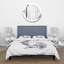 Portrait monochrome de lapin - ensemble de housse de couette Farmhouse - microfibre de polyester-66393187