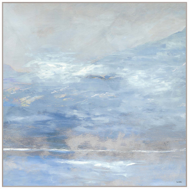Arctic Horizon Print, Gray Framed, 30" H x 30" W